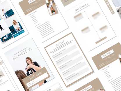 Branding Photography Shoot Plan