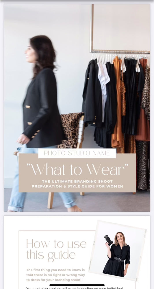 Womens Branding 'What to Wear' - Style Guide